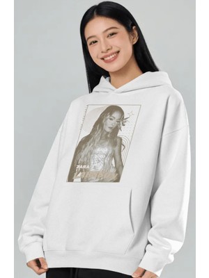 Sevbano Zara Larsson Şarkıcı Ön Baskılı Unisex Oversize Premium Hoodie
