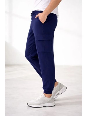 MiraLive Erkek Jogger Eşofman Altı Regular Fit , Kargo Cepli, Lastikli Paça, Günlük Spor Pantolon - Laci