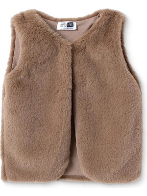 Hellobaby Kız Bebek Yelek Düğmeli Bebe Yaka Long Sleeve Reçme