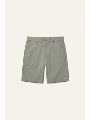 DeFacto Regular Fit Açık Haki Bermuda Şort H5933AX26SM