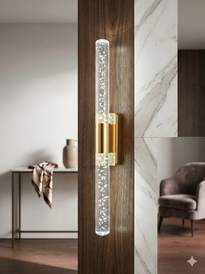 Backhome Bubblelight Medium 40 cm Modern Tasarım LED Aplik - Duvar Lambası - Gold -  Elektrikli - Beyaz LED