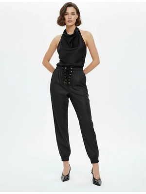 2WINS Siyah Kadın Jogger Pantolon Sandia Pants