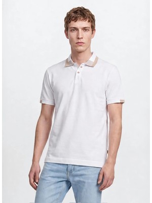 Lee Beyaz Erkek Regular Fit Polo T-Shirt L2610161100