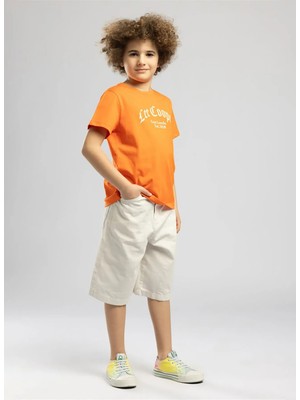 Lee Cooper Turuncu Erkek Çocuk T-Shirt 262 Lcb 242002 Antıque Oranj