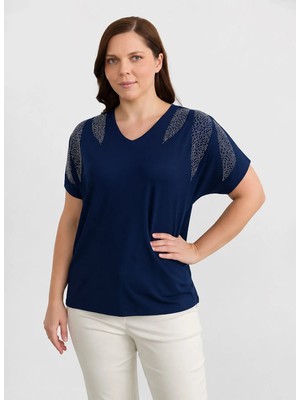 Selen Lacivert Kadın Bluz 26YSL8347
