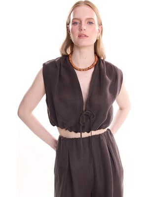 Ted Baker Kahverengi Kadın Bluz TBWRSH2027
