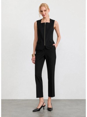 Selen Siyah Kadın Pantolon 26YSL5601