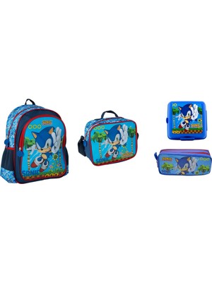 Sonic Okul Çantası Ilkokul Başlangıç Seti (4 Parça)