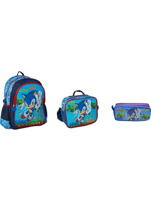 Sonic Okul Çantası ,beslenme Çantası ve Kalemlik