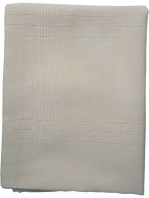 Empressco Çizgili Polyester Masa Örtüsü 160X220 cm Krem Renkli, Şık ve Dayanıklı