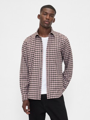 Gap Erkek Pembe Standart Fit Oxford Gömlek