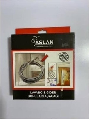 Abnturk Lavabo ve Gider Boruları Açacağı Çelik Susta 8mt
