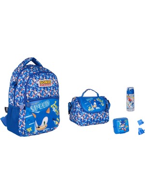 Sonic Okul Çantası Seti (4 Parça)