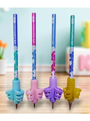 Unicorn Kurşun Kalem Kolay ve Düzgün Kalem Tutma Aparatları Seti 4 Lü Set 2b