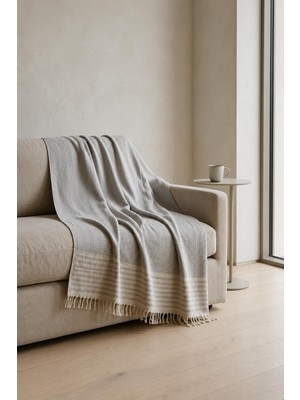 Genç Uludağ Natural Pamuklu Koltuk Örtüsü | Yakmaz Pamuklu Çekyat Örtüsü | Koltuk Şalı - 170 cm x 220 cm