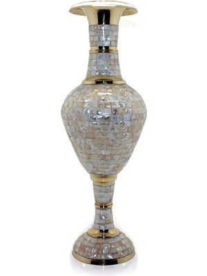 Lovesta Home Pirinç Sedefli Vazo 45 cm