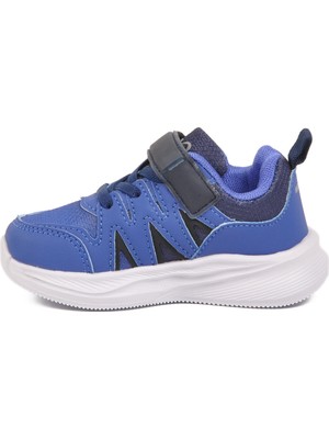 Marco Kids Saks Mavi Cırtlı Bebek Spor Ayakkabı 26Y905 B