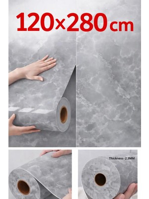 Ukab Dekor 60X280 cm Tek Parça Rulo Dekoratif Lüks Desen Kendinden Yapışkanlı Duvar Panel Tv Ünitesi
