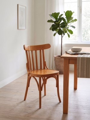 Gazzini Furniture Clara Retro Thonet Kolçaklı Ahşap Sandalye