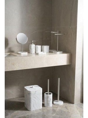 Acar Beyaz 9 Parça Banyo Seti