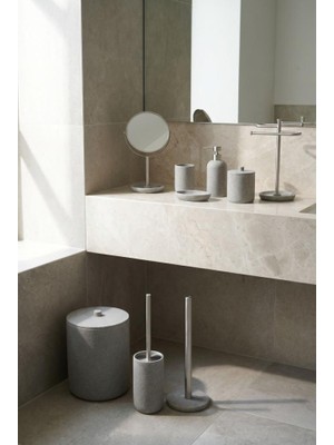 Acar Gri 9 Parça Banyo Seti
