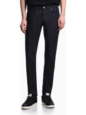 Emporio Armani Erkek Dokuma Kumaş  Normal Bel  Düz Model Mavi Jeans EM000121 AF22814-MB001