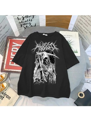  Punk Dark Grunge Gothic Skull T-SHIRT MOD57