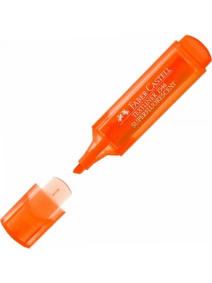 Kitabevimden Faber-Castell Fosforlu Kalem Şeffaf Gövde Turuncu 1546 5030154615000