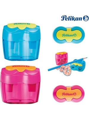 Kitabevimden Pelikan Kalemtıraş Çiftli Kapaklı Çiçek 700696
