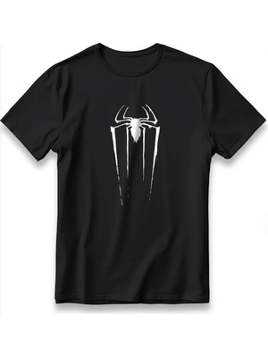  Spider Man Tişört Model Baskılı Oversize Unisex %100 Pamuklu Nefes Alan Kalın Kumaşlı T-Shirt