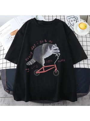  Sertifikalı Horoz Afrost-Komik Tavuk Meme Erkekler Kadınlar Grafik T Shirt Yeni Hip Ho