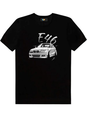  Bmw E46 Tuning Siyah Unisex Tshirt Model 238