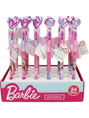 Kitabevimden Barbie Geçmeli Kalem B-1032 Taşlı Kalp 24/576