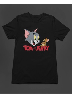  Tom And Jerry Kedi Fare Çizgi Dizi Cartoon Network Unisex Tişört T-Shirt
