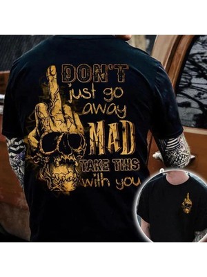  Erkek T-Shirt Vintage Metal Kafatası t-Shirt MOD104