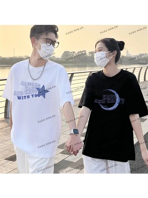 2 Adet Tir Harajuku Style Çift Sevgili Kombinleri Couple Clothing Yeni Sezon