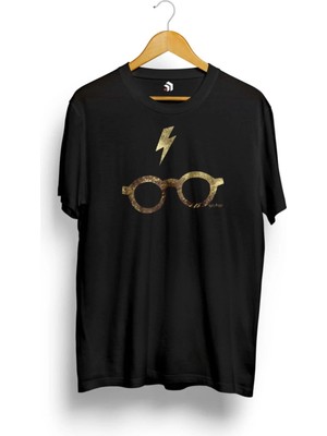  Harry Potter Glasses And Scar Baskılı Tişört