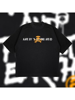  A Bathing Ape Moonface Boxy Fit Oversize Unisex Tshirt – Baskılı Tişört |