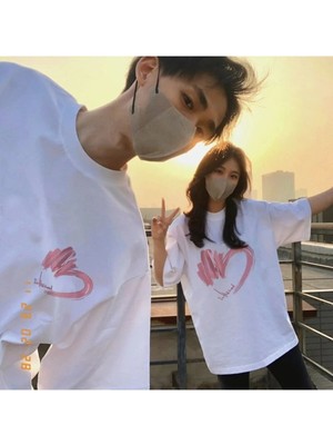  2 Adet Tir Harajuku Style Çift Sevgili Kombinleri Couple Clothing Yeni Sezon