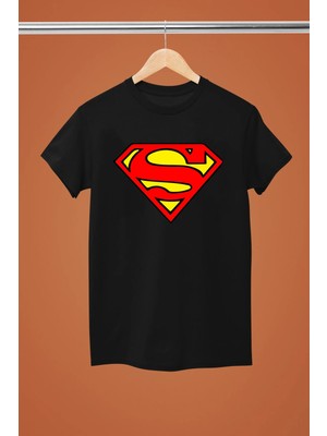  Superman Baskılı %100 Pamuklu Kısa Kollu Regular Kalıp Tshırt