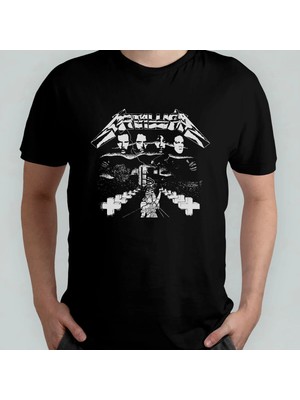  Metallica Unisex %100 Pamuklu Bisiklet Yaka T-Shirt Model 3