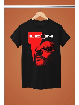  Leon The Professıonal Baskılı Pamuklu Kısa Kollu Regular Kalıp Tshırt