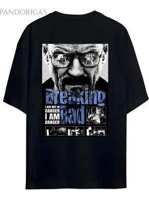 Pandorica's Breaking Bad Sırt ve Göğüs Tasarımı Baskılı Unisex Pamuklu T-Shirt
