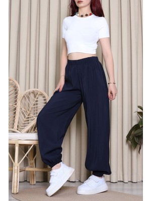 Modi Dokuma Modal Lastik Paça Pantolon Lacivert - 75338.1228.
