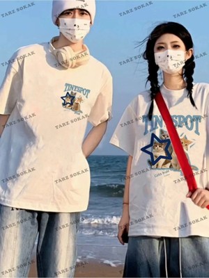  2 Adet Tir Harajuku Style Çift Sevgili Kombinleri Couple Clothing Yeni Sezon