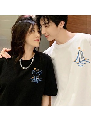  2 Adet Tir Harajuku Style Çift Sevgili Kombinleri Couple Clothing Yeni Sezon