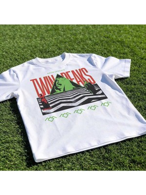  Twin Peaks Baskılı Unisex Oversize T-Shirt