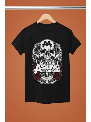  Askıng Alexandrıa The Rock Band Baskılı Pamuklu Kısa Kollu Regular Kalıp Rock Tshırt