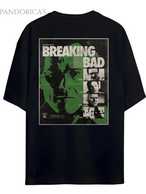  Pandorica's Breaking Bad Sırt ve Göğüs Tasarımı Baskılı Unisex Pamuklu T-Shirt