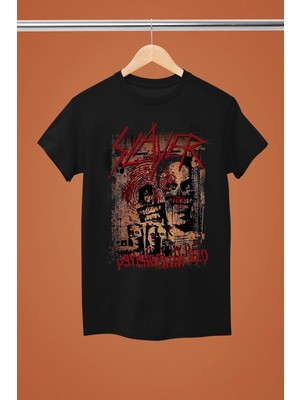  Slayer The Rock Band Baskılı Pamuklu Kısa Kollu Regular Kalıp Rock Tshırt
